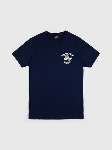 Simple&Raw TS747 Fox Racing t-shirts (Navy) - Picture 7 of 7