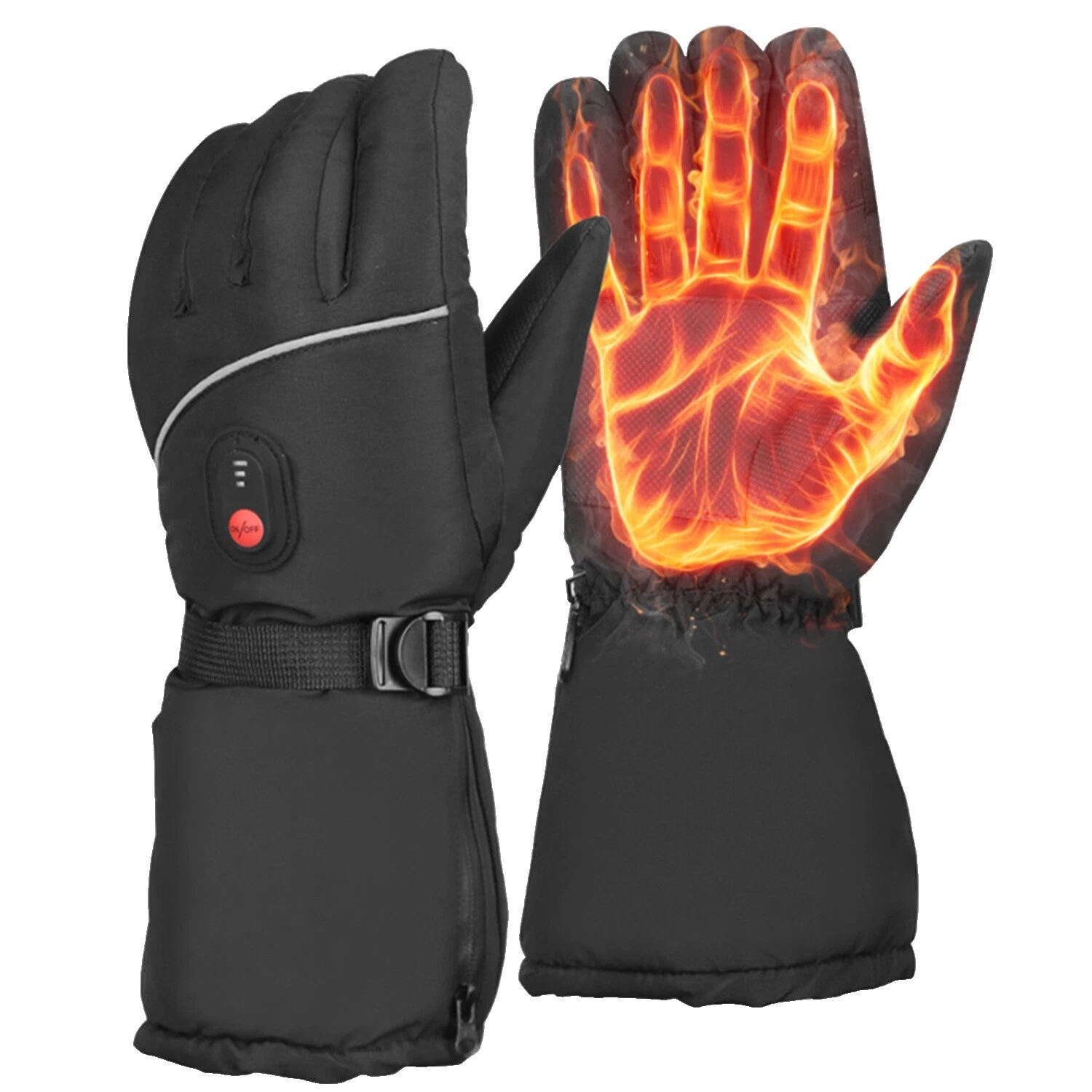 Guantes y mitones Negro Mezcla de algodón para hombres