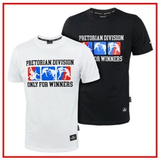 PRETORIAN T-Shirt Uomo Pit Bull Hooligans MMA Muay Thai Mixed Martial Arts K1