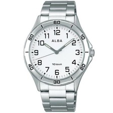 SEIKO ALBA AQPK409 White Men's Watch New in Box