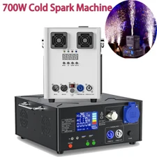 700W Cold Spark Machine Stage Effect DMX Firework DJ Wedding Event Party & Case