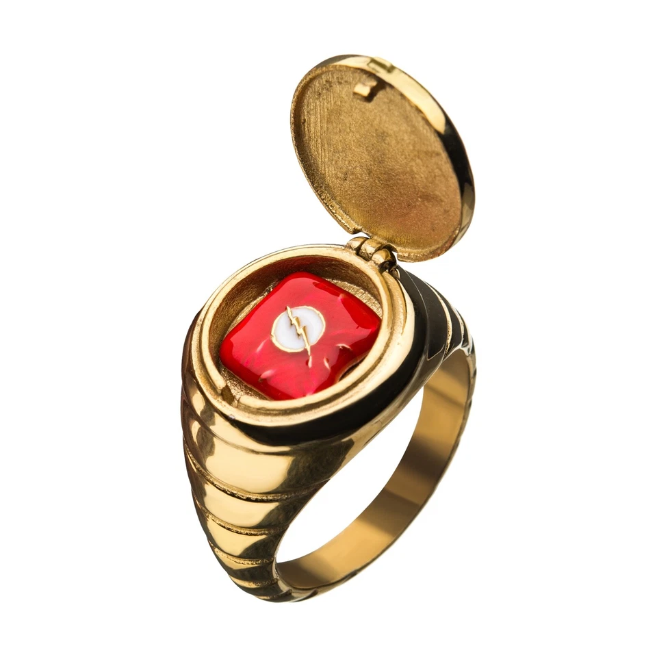 THE FLASH RING DC COMICS CON LICENCIA OFICIAL ACERO INOXIDABLE EXCLUSIVO DE NYCC 2019 Foto 3 de 4