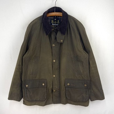 Barbour Ashby Wax Jacket Mens XXL Olive Green Classic Country Outdoor Coat