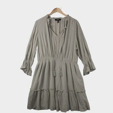 Peasant Prairie Ruffled Dress Sz 1X Bohemian Flowy Cottagecore Forever 21+ Plus