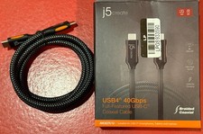 j5create - USB4 40Gbps Full-Featured USB-C Coaxial Cable - New/Open Box