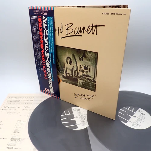 Syd Barrett ‎– The Madcap Laughs / Barrett Japan LP OBI VINYL EMS-67014~5 PROMO