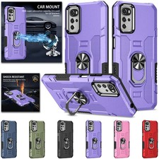 For Motorola G50 G24 G34 G45 G04 G22 E14 E22S Shockproof Ring Stand Case Cover 