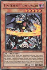 YuGiOh Finstereruptions-Drache SDDC-DE002 Ultra Rare Played 1st
