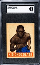 1948 LEAF GUM CO. #19 KID CHOCOLATE - SGC 4