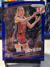 Lucy Olsen 2025 Panini Prizm WNBA #104 Blue Velocity Rookie