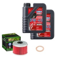 Hiflo ÖLfilter Set LM 5W-40 Race 2L FüR Adly / Herchee Hurricane 400 XS Bj.2016