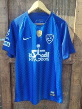 Nike Official Football Alhilal S.FC 2018-19 Home Shirt Adult Small R/Description