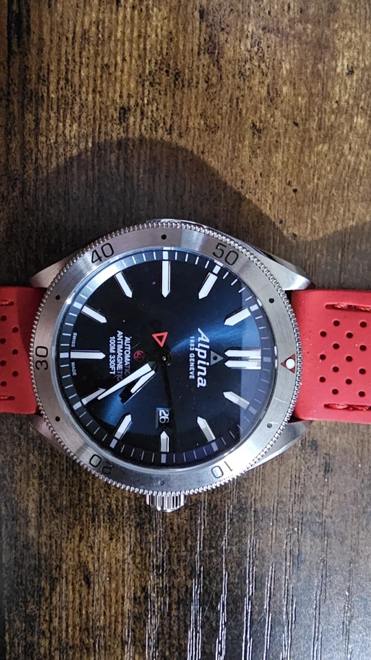 Alpina Alpiner 4 Automatic Men's Watch Sapphire Blue Steel Swiss Made 45mm - Image 2 of 3