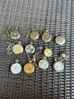 Vintage Pocket Watch Stop Watch Lot Of 12 FOR PARTS Repair Timex Chesterfield
