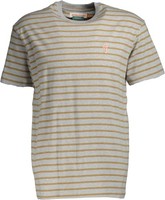 Neu ! Rvlt Revolution Herren T-Shirt 1056 Grau Gestreift Gr. S