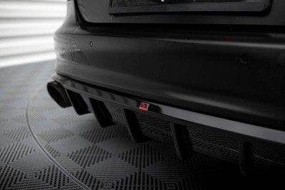 Maxton Design Diffusor Heck Ansatz passend für Audi A7 S-Line C7