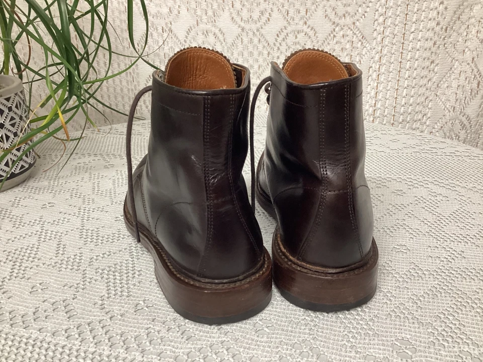 Bottines Frye Cuir Marron 7 1/2 Chaussures à Lacets Made in Mexico (CHV02/30EE) - Photo 4/4