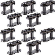 10Pcs #35 Chain Master Link Roller, Steel Alloy Heavy Duty Connector for Bike Bi