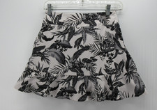 Tommy Bahama Skirt Women XS Black White Active Skort A-Line Golf Tennis Floral