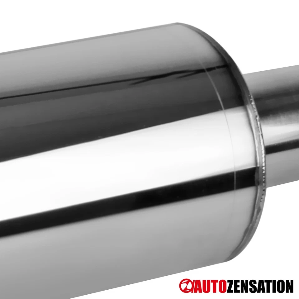 4" Titanium Slant Burn Tip Exhaust Muffler+Silencer For Celica Corolla Supra FRS Foto 4 de 4