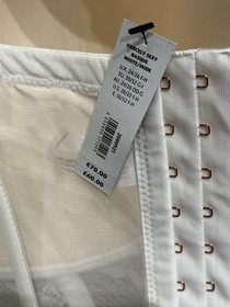 Ann Summers Fiercely Sexy White & Nude Basque Corset & Brief 24-26 F-H - Wedding