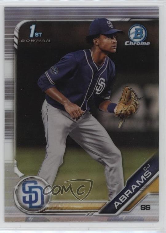 2019 Bowman Draft Chrome Refractor CJ Abrams (Fielding) #BDC-85 3pu