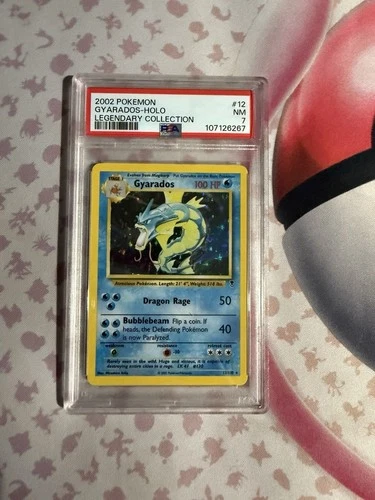 Pokémon Gyarados TCG Holo Card 12/110 Legendary Collection PSA 7 Near Mint