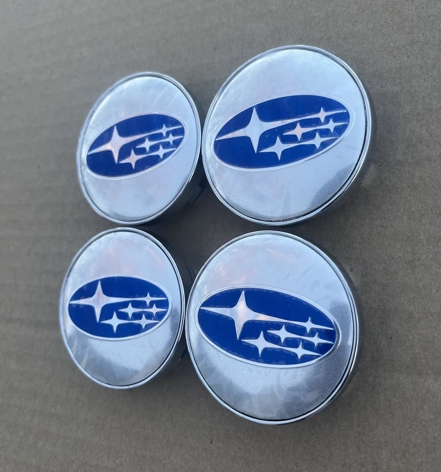 SUBARU SET OF 4 MATT GRAY 60 mm/2.36in Wheel Center Caps - FITS MOST MODELS - Image 3 of 4