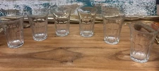 Set Of 6 BORMIOLI ROCCO “ Siena” Juice Glass 4.25” Signed Glass