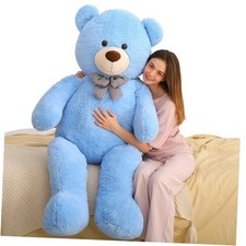 Giant Plush Teddy Bear, Life Size Large Stuffed Animal, Soft and 5 Feet Blue