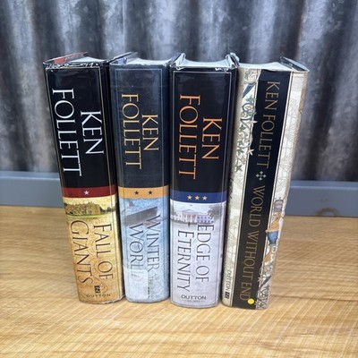 The Century Trilogy by Ken Follett Hardcover Dust Jackets 4 Book Lot Dutton