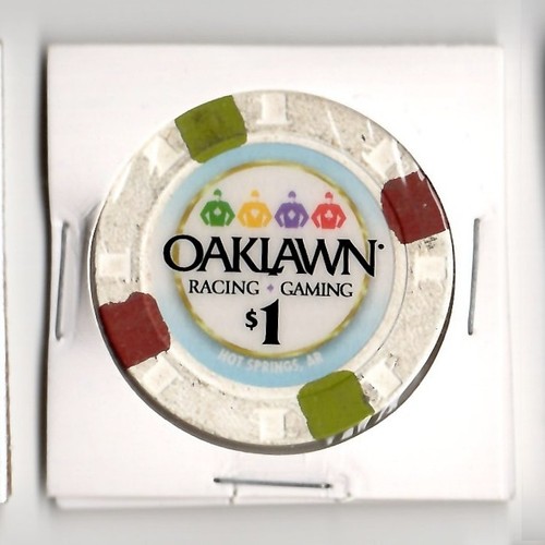2008 OAKLAWN RACING & GAMING HOT SPRINGS ARKANSAS $1 CASINO CHIP CG028530