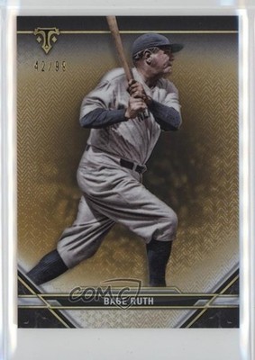 2021 Topps Triple Threads Gold /99 Babe Ruth #75 HOF t9h