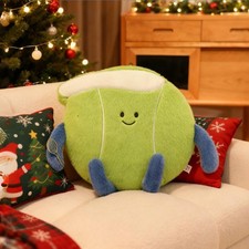 MUALML Cute Tennis Ball Plush Pillow Soft 17.7 Inch,