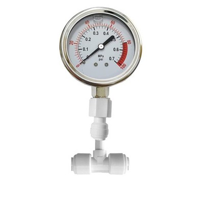 Water Pressure Gauge Oil Filled Vibration Proof Stainless-Steel 2-1/2'' Dial S...