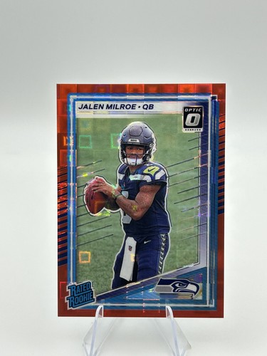 2025 Panini Donruss - Rated Rookie Jalen Milroe #307 Optic Red Pandora (RC)
