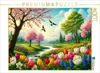 Calvendo Puzzle Splendor Of Blossoms | 1000 Pieces, Finished Size 25.2 × 18.9 In