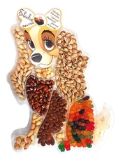 Mixed Nuts Gift Package candle, Pistachio, Almond, Pecan, peanut, Cashew, gummy