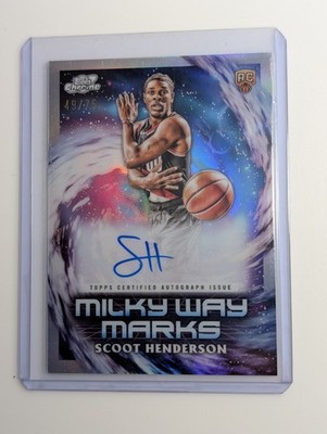 2023-24 Topps Cosmic Chrome - Milky Way Marks Scoot Henderson #MWM-SH /75 Auto