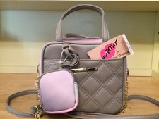 Betsey Johnson Gray Crossbody/Handles Purse