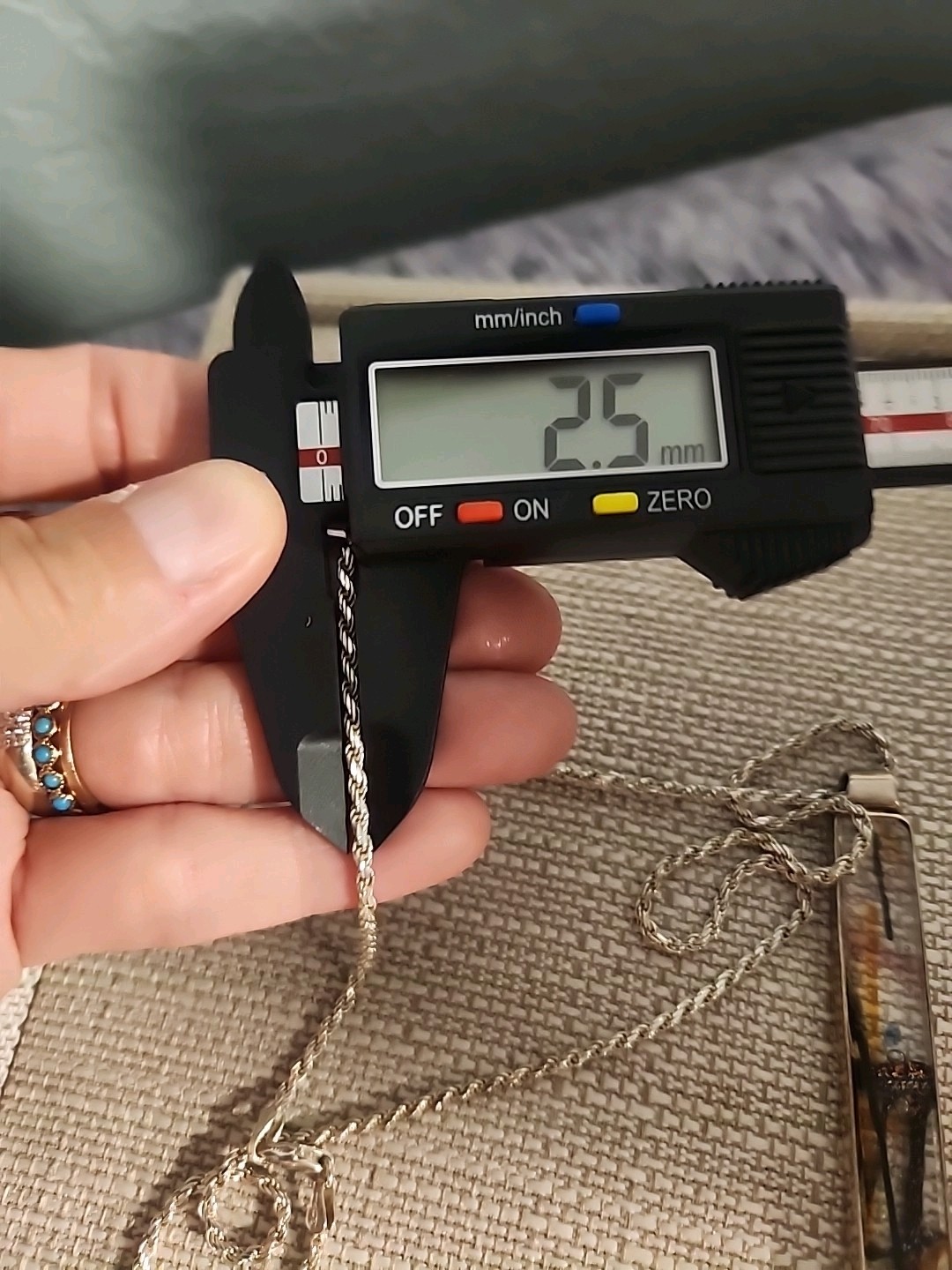 925 Sterling Silver Rope Rectangular Multi Color … - image 3