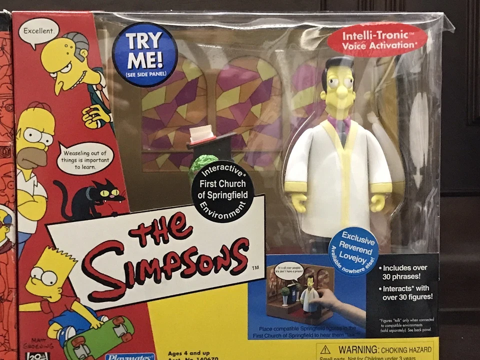PLAYMATES SIMPSONS PLAYSET 3 Pcs - Immagine 4 di 4