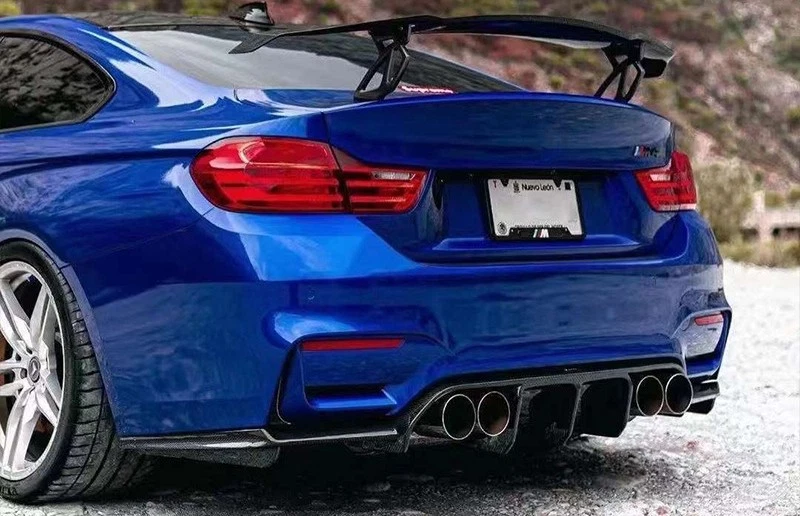 BMW M3 F80 M4 F82 F83 Carbonfaser Hecklippe V-Type Dreiteiliger Diffusor Kit - Bild 4 von 4
