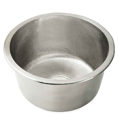 Native Trails CPS60 Nickel Redondo Chico 15'' Single Basin Undermount Bar Sink