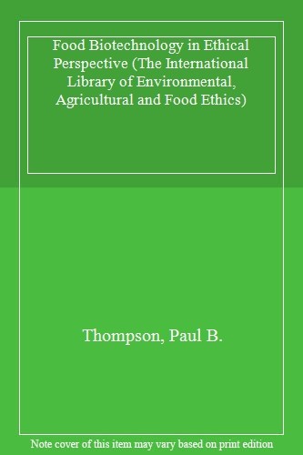 Springer Food Biotechnology In Ethical Perspective - Image 2