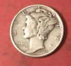 1943 P  Mercury Dime 90% Silver( Very Good Condition￼
