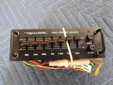 VINTAGE REALISTIC 7 BAND STEREO FREQUENCY EQUALIZER 12-1867 NOS? Car Stereo 