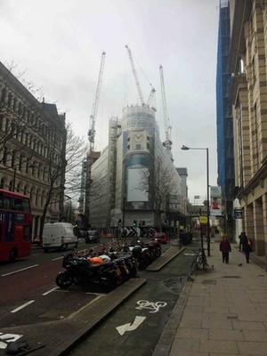 Foto 6x4 Interessantes Gerüst London um 2017