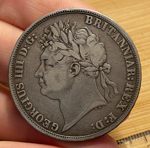 George IV Crown with Toning 1821 Secundo edge c27.5g (ref #14) | eBay