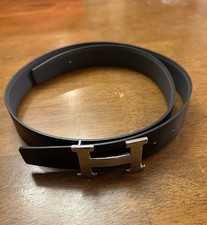 HERMES Constance belt buckle  Reversible leather strap 38 mm size 80